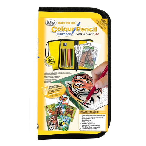 COLOUR PENCIL BY NUMBERS